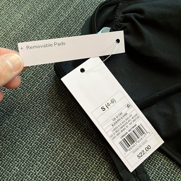 NWT Wild Fable Bikini Top | Keyhole Opening | Removable Pads | Black Swim Top - Picture 5 of 10